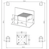 Pavėsinė Pergola Premium Wall 3x3 Baltas, montuojama prie sienos
