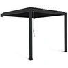 Pavėsinė Pergola Premium Wall 3x4 Anthracite, montuojama prie sienos