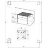 Pavėsinė Pergola Premium Wall 3x4 Baltas, montuojama prie sienos