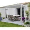 Pavėsinė Pergola Premium Wall 3x4 Baltas, montuojama prie sienos