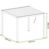 Pavėsinė Pergola PRIMARY 3x3, Anthracite