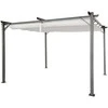 Pavėsinė Pergola SPRINT 3x4, Anthracite/Baltas
