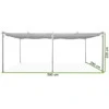 Pavėsinė Pergola SPRINT 3x6, Anthracite/Baltas