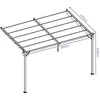 Pavėsinė Pergola SPRINT WALL 4x2.7, Anthracite/Baltas, montuojama prie sienos