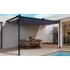 Pavėsinė Pergola SPRINT WALL 4x2.7, Anthracite/Pilkas, montuojama prie sienos