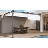 Pavėsinė Pergola SPRINT WALL PLUS 4x2.7m, Anthracite/Baltas, montuojama prie sienos