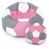 Pink Sėdmaišis su pufu Ball XXXXL (100 cm), Rožinė/Baltas/Pilkas