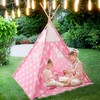 Pink Vaikiška palapinė Tipi 4. Dots, Rožinė/Baltas