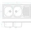 Plieninė virtuvinė plautuvė Kuchinox 60, SK6_021T, Inox