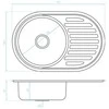 Plieninė virtuvinė plautuvė Kuchinox FARO, SKH_381T, Inox Linen