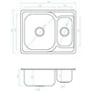 Plieninė virtuvinė plautuvė Kuchinox JUNAK, SQA_030T, Inox