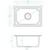 Plieninė virtuvinė plautuvė Kuchinox MINI, SKM_010T, Inox