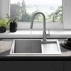 Plieninė virtuvinė plautuvė Rea Paul, Brushed Nickel