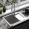 Plieninė virtuvinė plautuvė Rea Paul, Brushed Nickel