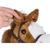 Pliušinė žirgo galva ant lazdos Hobby Horse su garsais, rudas