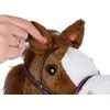 Pliušinė žirgo galva ant lazdos Hobby Horse su garsais, rudas