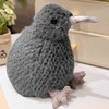 Pliušinis žaislas Kiwi Bird, pilkas, 17 cm