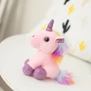 Pliušinis žaislas - pakabukas Vienaragis, 12 cm, rožinis