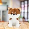 Pliušinis žaislas Šuniukas Shiba, 20 cm, baltas/rudas