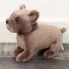 Pliušinis žaislas Šuo, 19 cm, rudas
