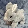 Pliušinis žaislas Zuikis, 18 cm, pilkas