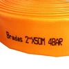 Plokščia vandens žarna Bradas AGRO-FLAT PE, 4 Bar, 4"- 50 m, Oranžinis