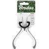 Plokščios replės Bradas MINI Baltas LINE, 125 mm, nikeliuotos