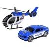 Policijos automobilio ir sraigtasparnio rinkinys
