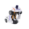Policijos automobilis - robotas 2in1, baltas