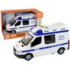 Policijos automobilis su garsais ir šviesom