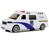 Policijos automobilis su garso ir šviesos efektais, baltas