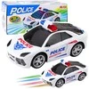 Policijos automobilis su šviesos ir garso efektais
