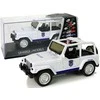 Policijos automobilis visuregis, baltas