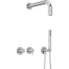 Potinkinis dušo komplektas Deante Silia NQS_F0XK, Brushed steel