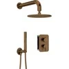 Potinkinis dušo komplektas Deante Silia+Box, BXYYCQSM, Brushed bronze