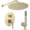 Potinkinis dušo komplektas REA Argon, Brushed Gold, + Box