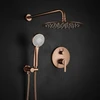 Potinkinis dušo komplektas REA Ontario, Brushed Copper, + BOX