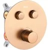 Potinkinis dušo komplektas su termostatu REA Lungo, Brushed Copper, + Box