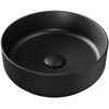 Praustuvas Besco Clea Cera-Line, 34.6 x 11.4, Matt Juodas