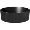 Praustuvas Besco Clea Ryfle Cera-Line, 36 x 11.5, Matt Juodas