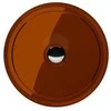 Praustuvas Besco Enya Earth Rust, 36 cm, su chrome sifonu