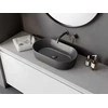 Praustuvas Besco Lova Cera-Line, 53 x 31 x 14 cm, Matt Gun Metal