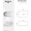 Praustuvas Besco Lova Cera-Line, 53 x 31 x 14 cm, Matt Gun Metal
