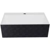 Praustuvas Besco Vera/O Glam Graphite, 40 x 50 x 15 cm