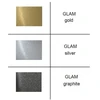 Praustuvas Besco Vera/O Glam Graphite, 40 x 50 x 15 cm