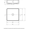Praustuvas Deante Square CGS_6U4S, Baltas