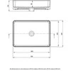 Praustuvas Deante Square CGS_6U5S, Baltas