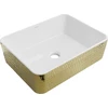 Praustuvas Mexen Catia 48 cm, Baltas/Gold pattern