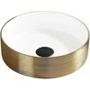 Praustuvas Mexen Clarisa, 36 cm, Baltas/Gold
