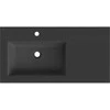Praustuvas Mexen Otis, Left, 91 x 46,5 cm, Juodas matt